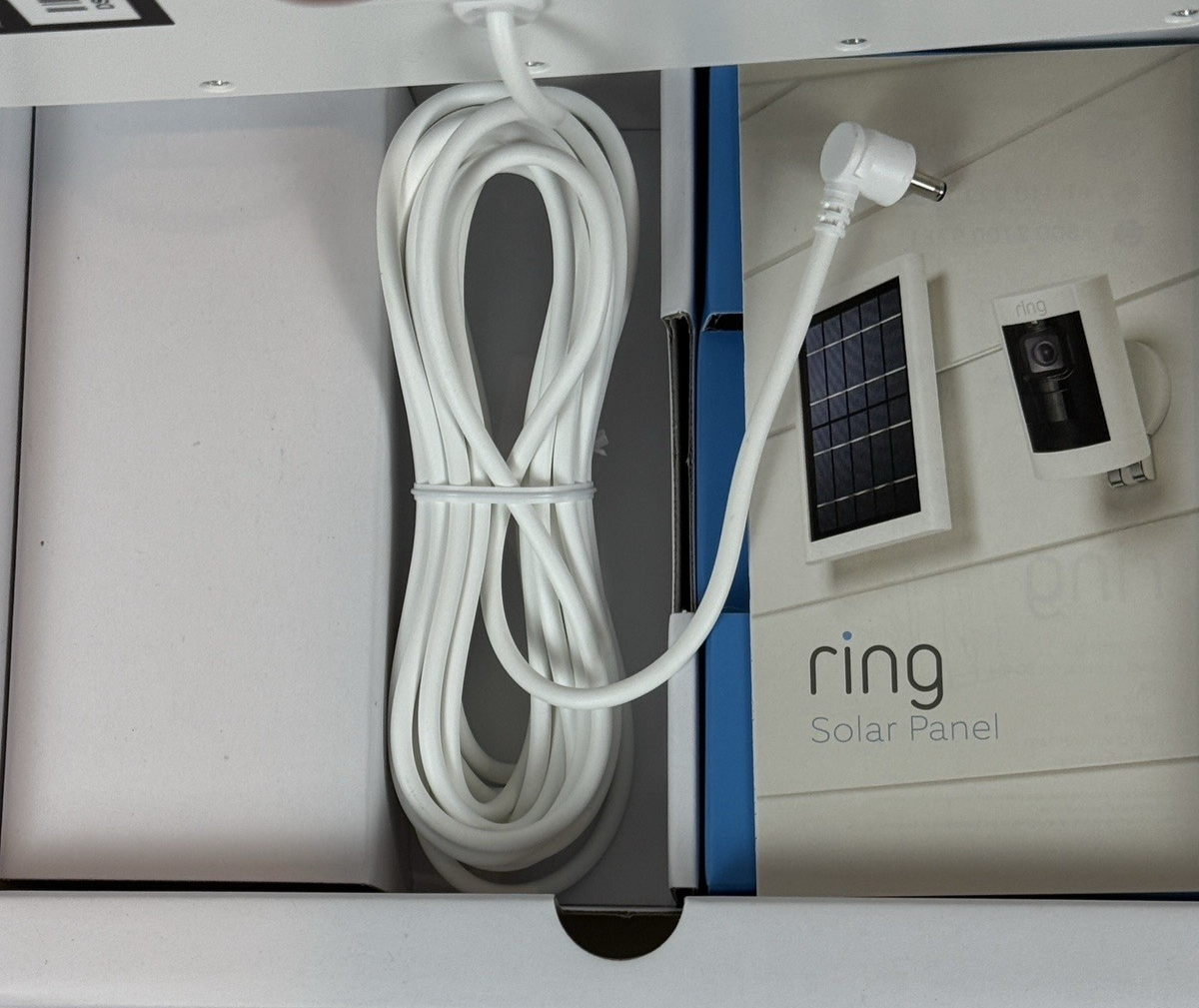 Ring Solar Panel White – Powers Ring Spotlight Cam & Stick Up Cam Battery