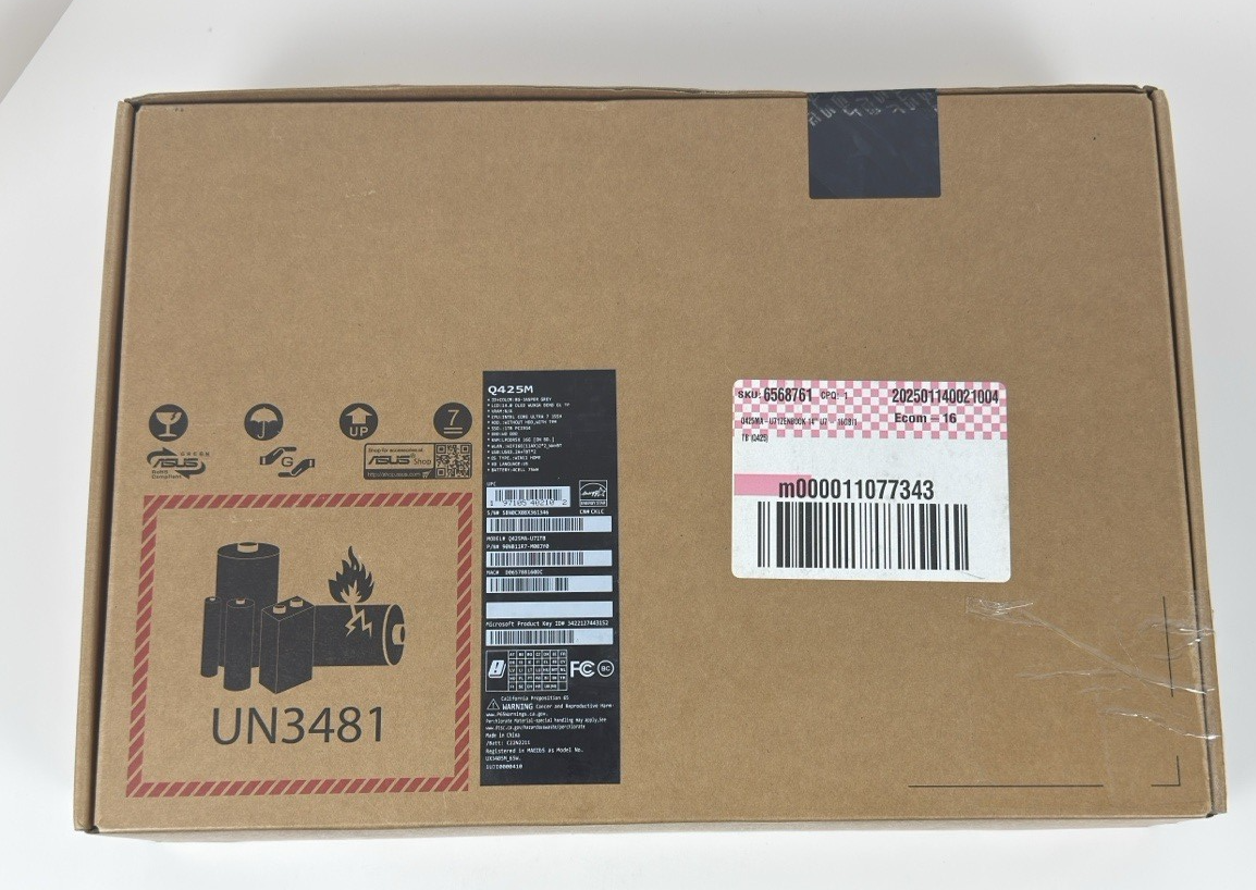 ASUS Zenbook 14 OLED Q425MA Ultra 7 16GB 1TB SSD Jasper Gray – NEW