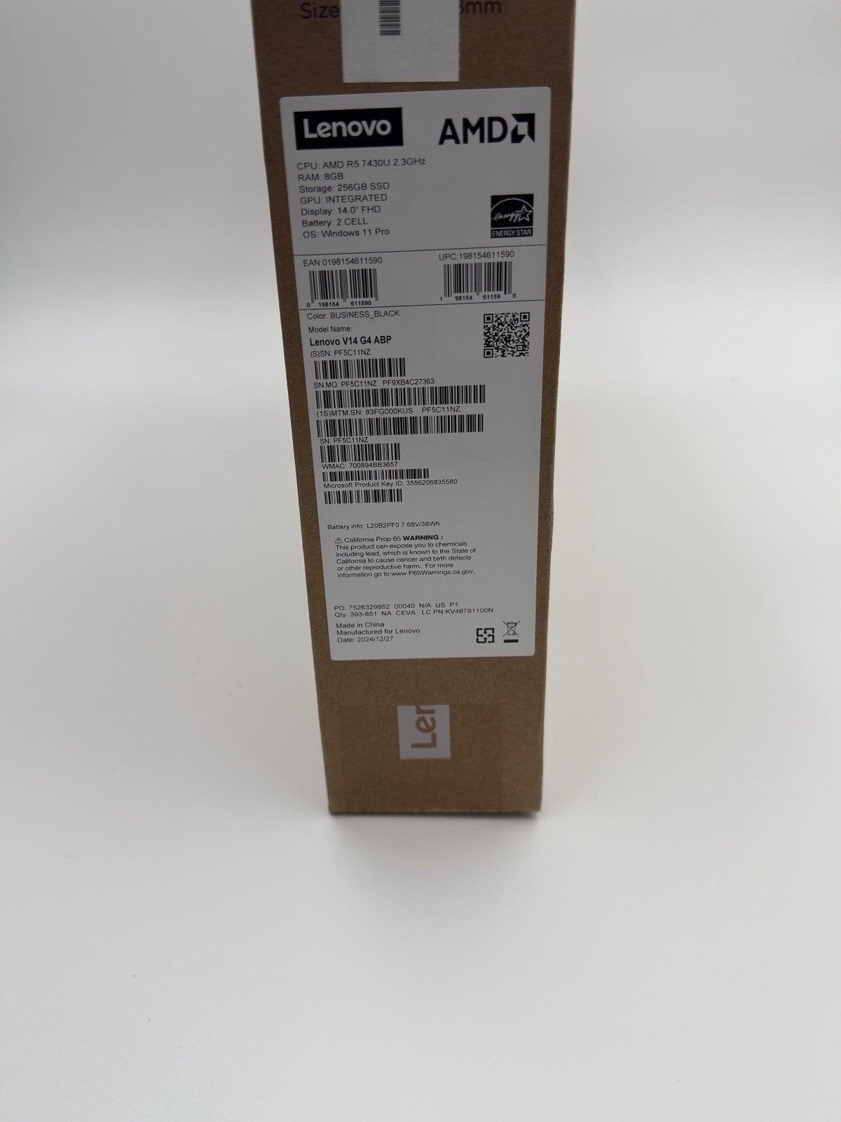 Lenovo V14 G4 ABP – AMD Ryzen 5, 8GB RAM, 256GB SSD | HD | Warranty | Excellent