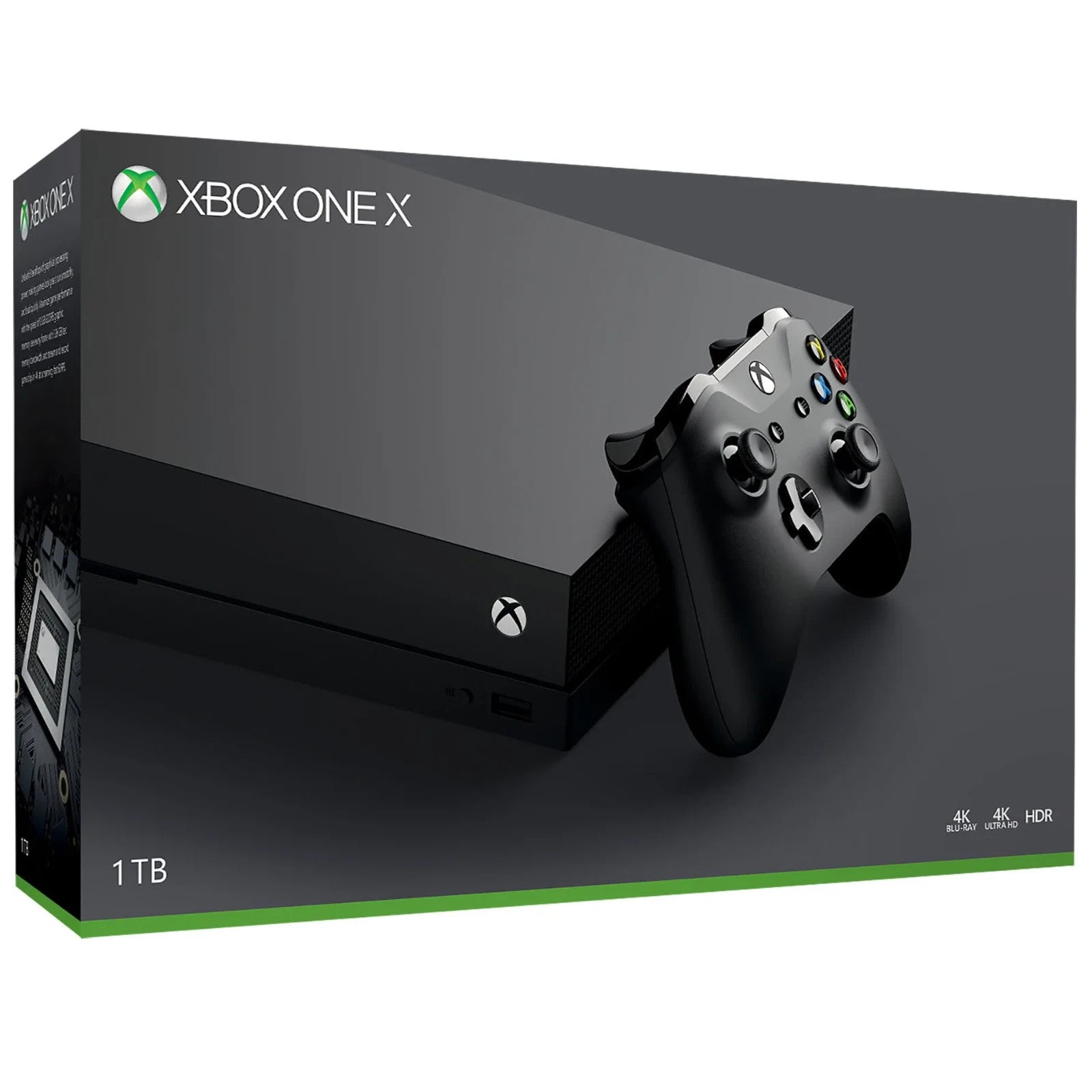 Microsoft Xbox One X 1TB Console Black 4K UHD Gaming System Bundle - Warranty