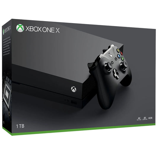 Microsoft Xbox One X 1TB Console Black 4K UHD Gaming System Bundle - Warranty