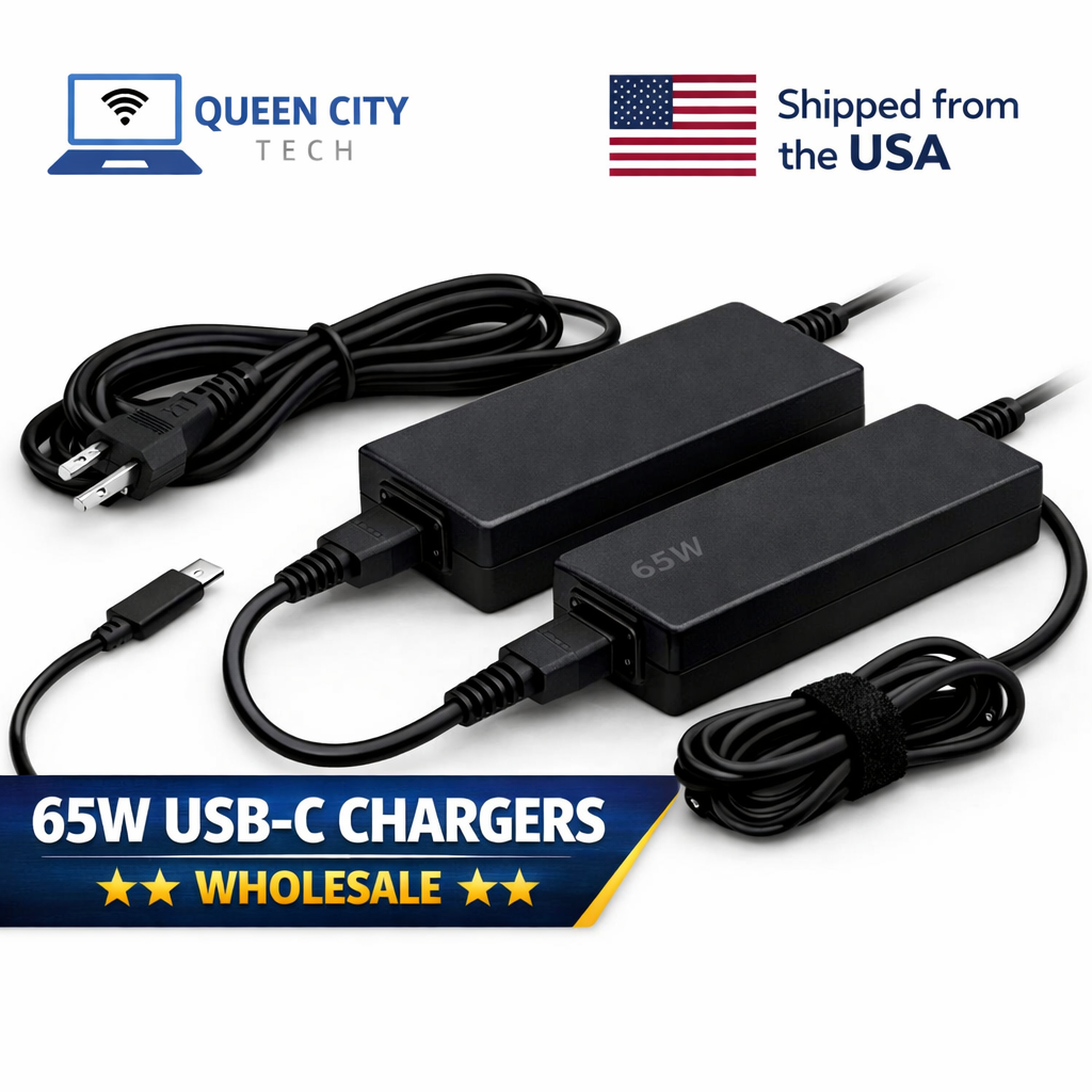 LOT of 65 W USB C Adapter Charger For Laptop | Lenovo Acer HP ASUS Dell