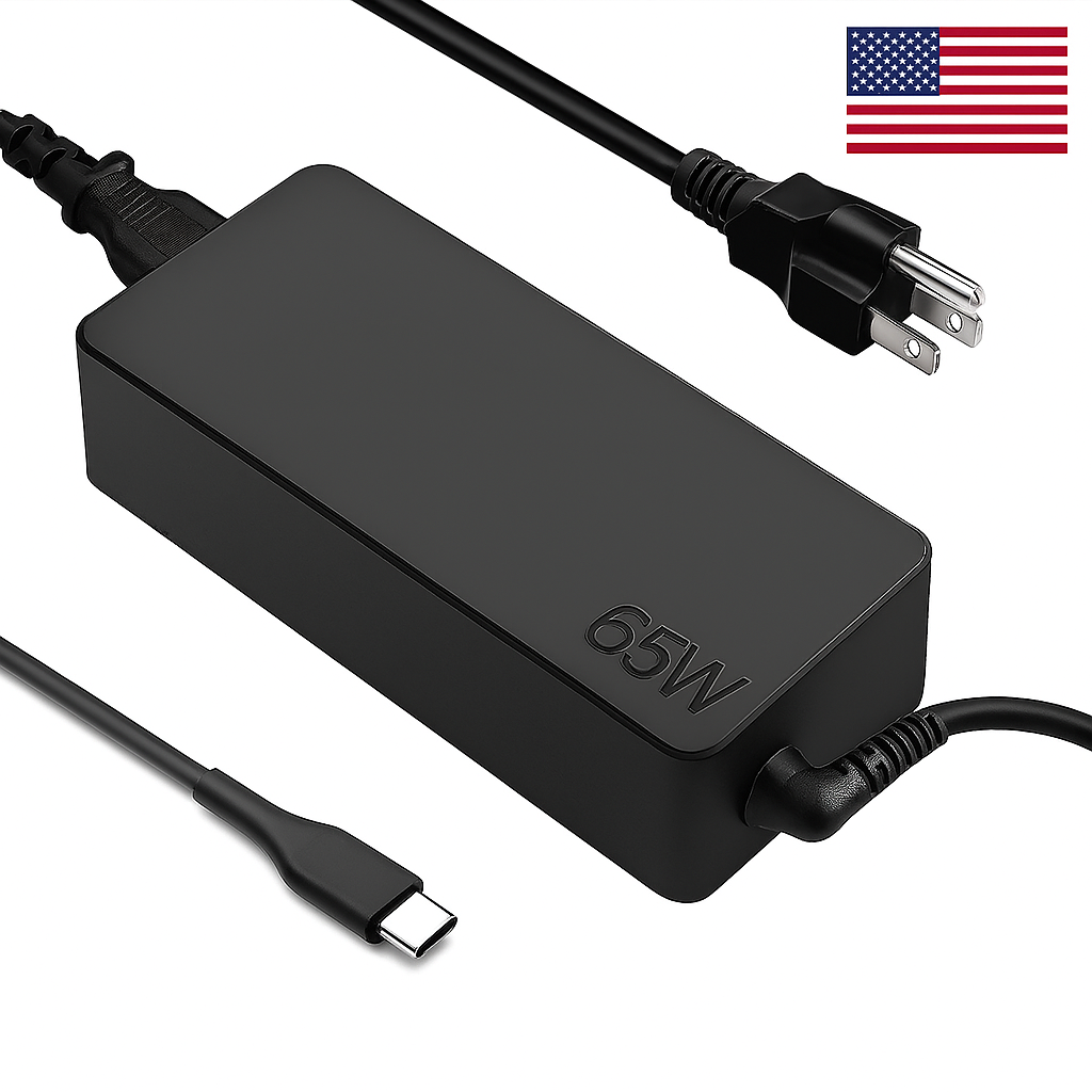 65W USB-C Laptop Charger Type-C AC Adapter for Acer, Lenovo, Dell, HP X360 - New