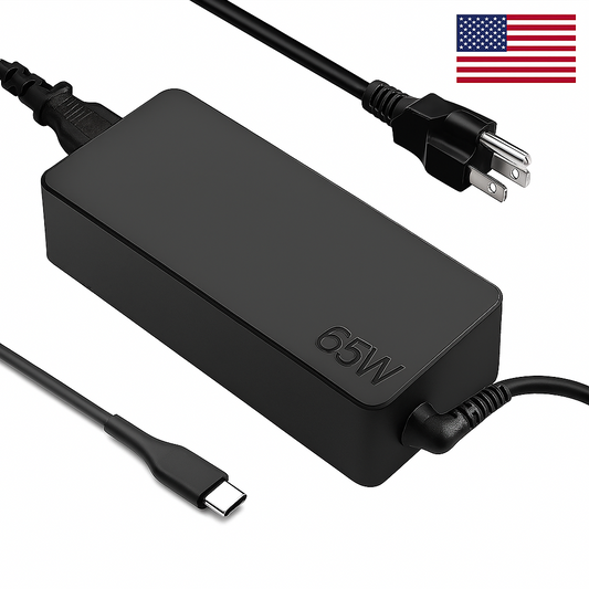 65W USB-C Laptop Charger Type-C AC Adapter for Acer, Lenovo, Dell, HP X360 - New