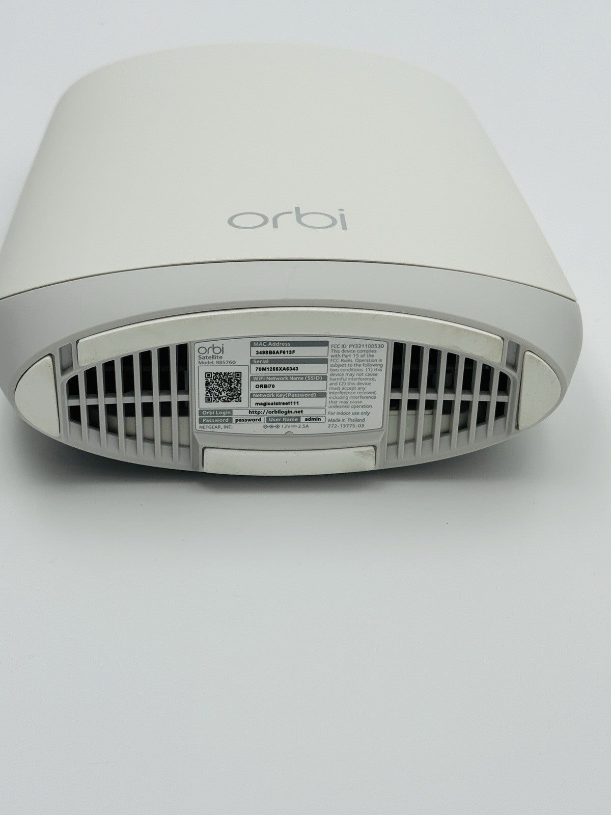 Netgear Orbi AX5400 Mesh Wi-Fi 6 – RBR760 + 2 Satellites | up to 7500 sq ft