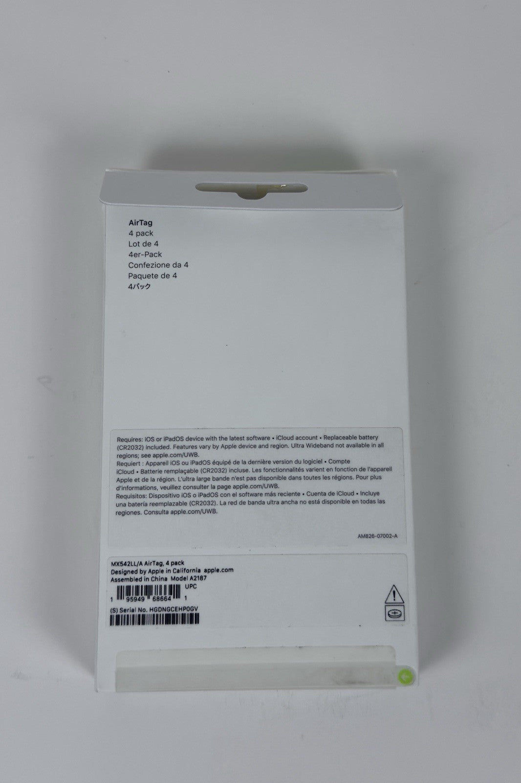 Apple AirTag 4-Pack GPS Tracker MX542LL/A A2187 – NEW Fast Ship