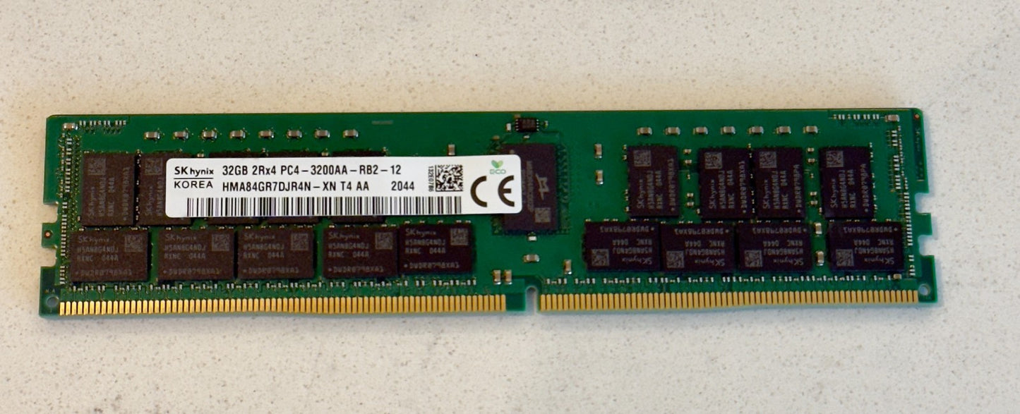 SK HYNIX 32GB 2Rx4 PC4-3200AA-RB2 HMA84GR7DJR4N-XN-T4-AA 2047