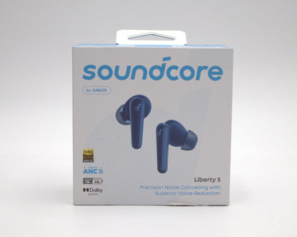 Soundcore Liberty 5 Wireless Earbuds Adaptive ANC 3.0 Dolby Audio Blue
