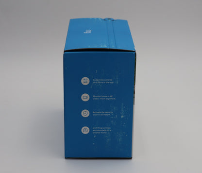 Ring Outdoor Cam Pro 4K Retinal Plug‑In Security Camera Wide Angle White SEALED