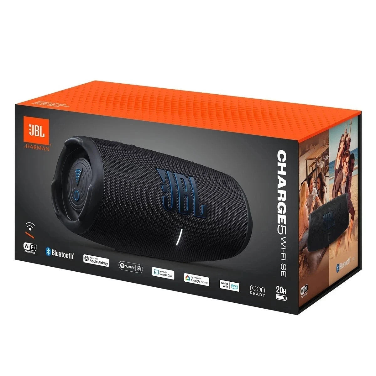 JBL Charge 5 Wi‑Fi SE Portable Bluetooth Speaker Waterproof Black - Auracast