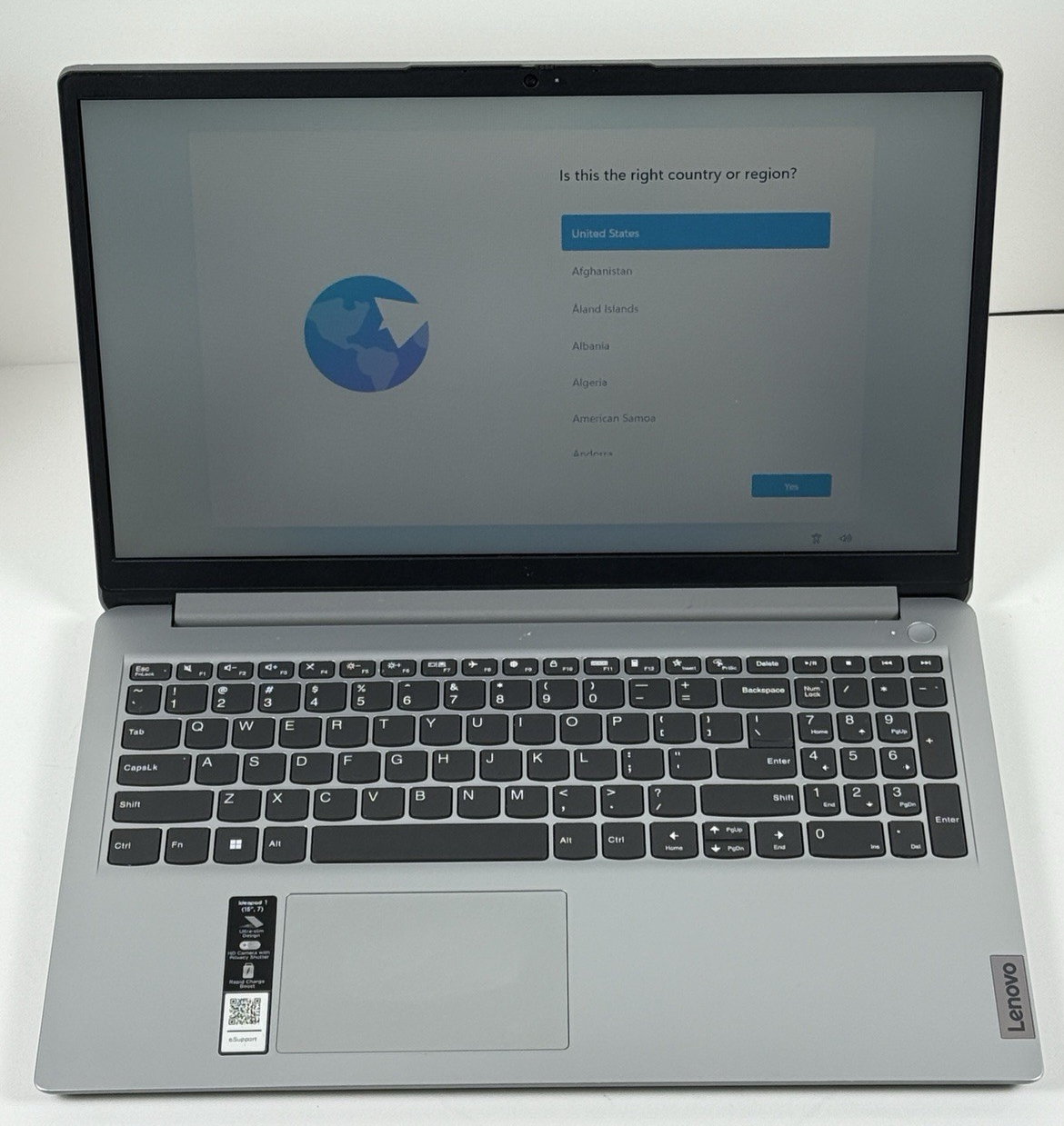Lenovo IdeaPad 1 15.6" HD AMD 3050U 4GB RAM 128GB eMMC Win11 *1YR WARRANTY*