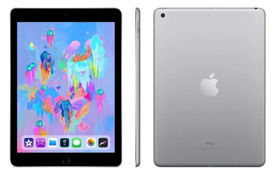 Apple iPad 6th Gen 9.7" 32GB Space Gray WiFi  Very Good - 1 Year Warranty!