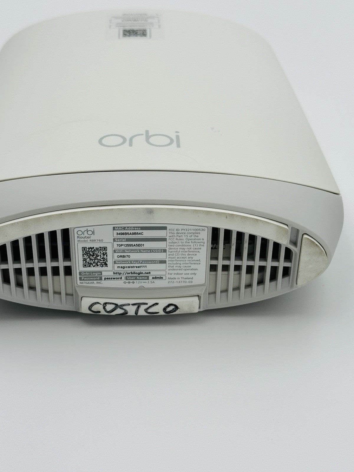 Netgear Orbi AX5400 Mesh Wi-Fi 6 – RBR760 + 2 Satellites | up to 7500 sq ft