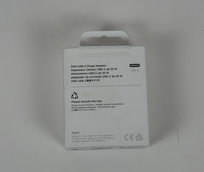 Apple 20W USB-C Power Adapter Fast Charger for iPhone iPad