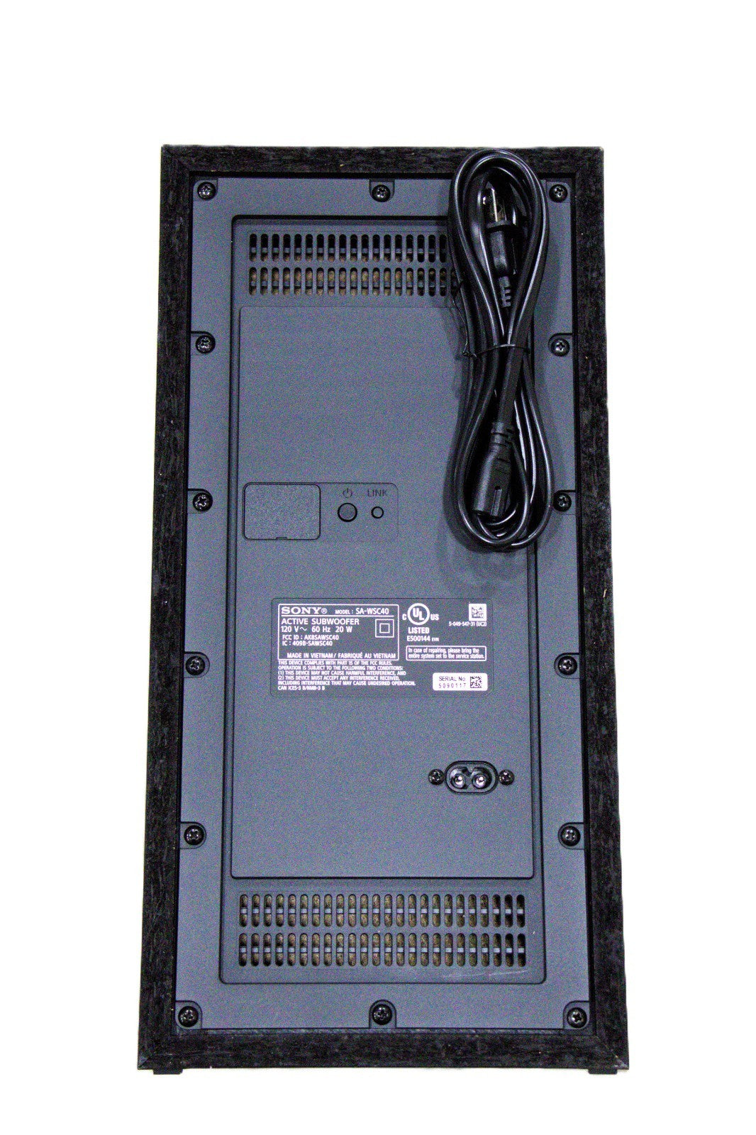 Sony SA-WSC40 Active Subwoofer – Bluetooth | Black