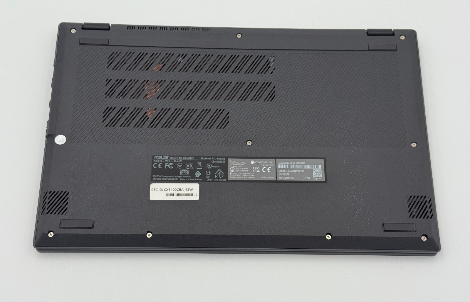 ASUS Chromebook Plus CX3402CBA – 14" i3, 8GB, 128GB SSD  1 yr Warranty Open Box