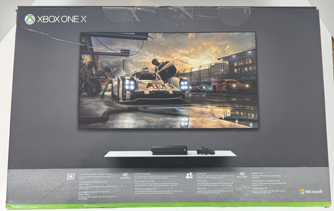 Xbox One X 1TB Console Black 4K UHD Gaming Bundle w/ Warranty - Microsoft