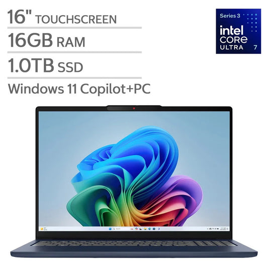 Lenovo IdeaPad Slim 5i 16" Touch Intel Ultra 7‑355 Touch - 16GB 1TB SSD WUXGA