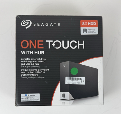 Seagate 8TB Backup Plus Hub USB 3.0 External Hard Drive Desktop - Black