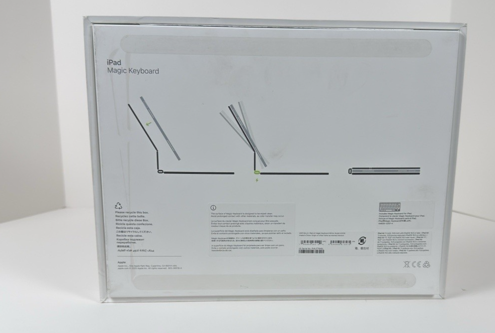 Apple Magic Keyboard for iPad Air 11 inch M2 & M3 - English - White - MDFV4LL/A