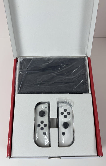 Nintendo Switch OLED White Console (Joy-Con, Dock) 64GB Bundle -Latest Model