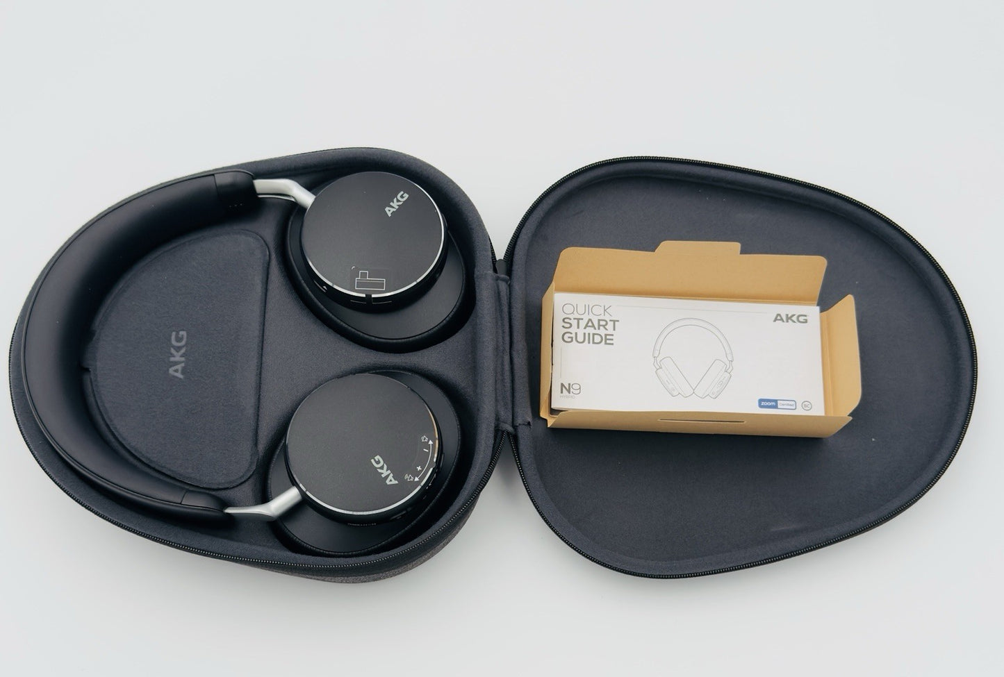 AKG N9 Hybrid Wireless Headphones - Hi-Res Audio + ANC + USB-C Dongle - Open Box