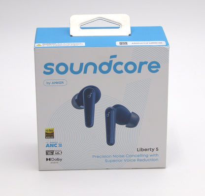 Soundcore Liberty 5 Wireless Earbuds Adaptive ANC 3.0 Dolby Audio Blue