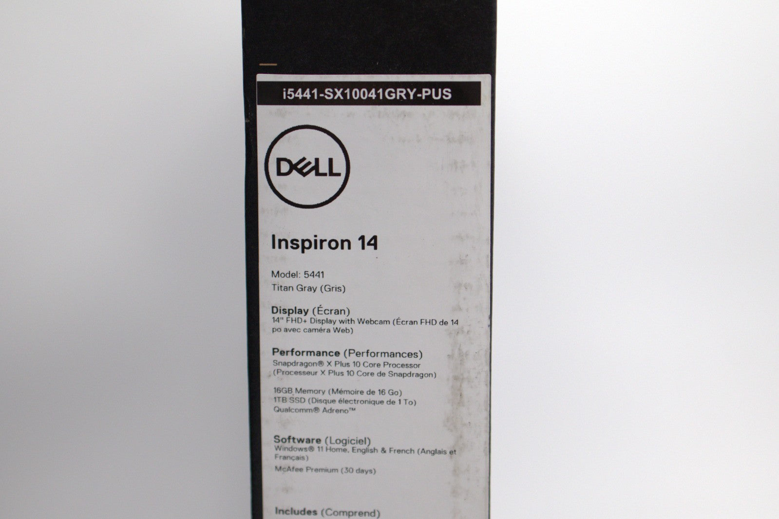 DELL Copilot 14" FHD+ Snapdragon X Plus 16GB 1TB SSD 5441 – Titan Gray