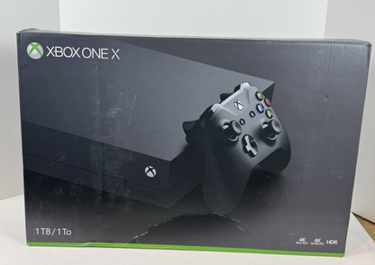 Xbox One X 1TB Console Black 4K UHD Gaming Bundle w/ Warranty - Microsoft
