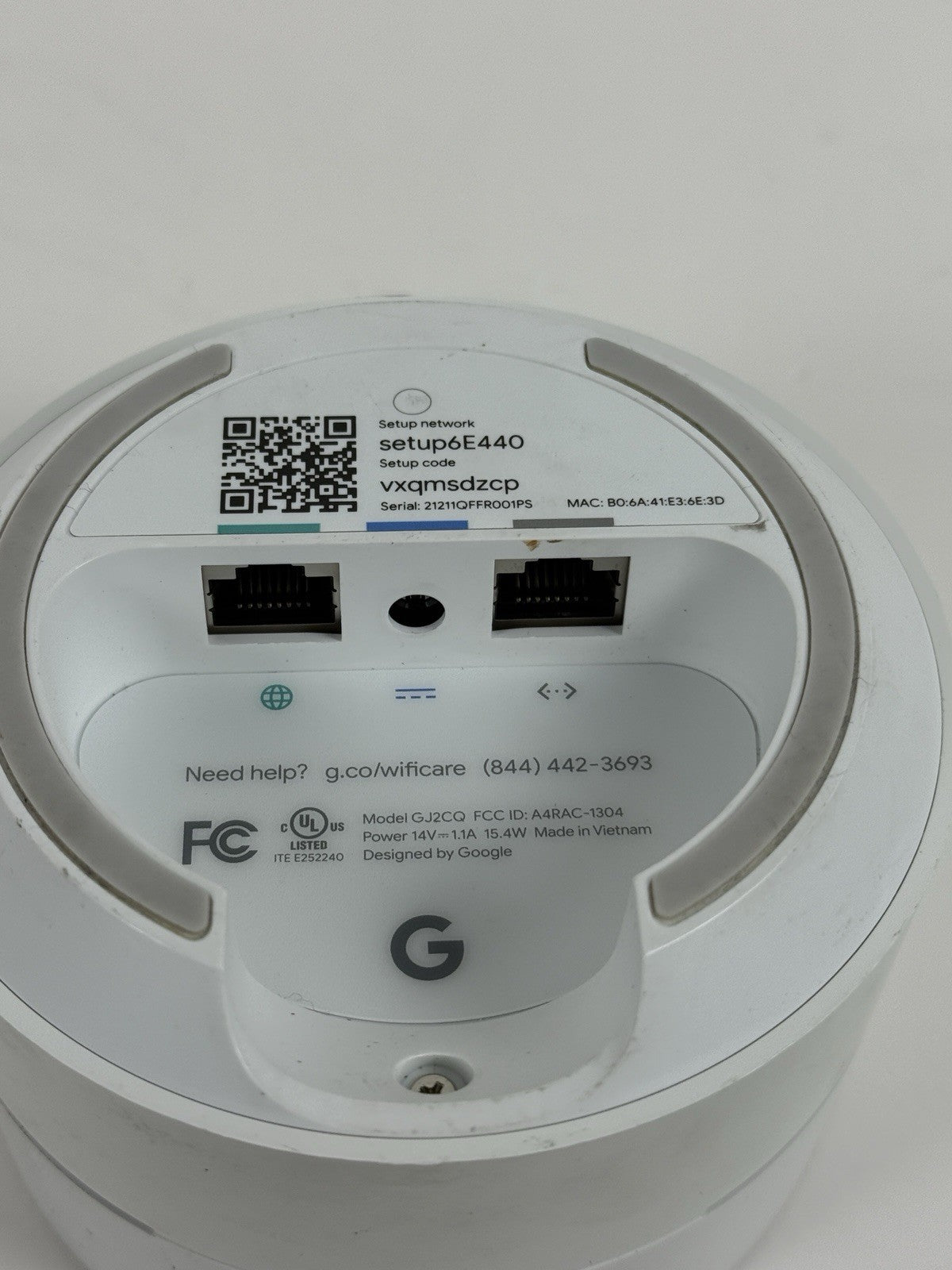 Google Wifi AC1200 Mesh Router – White (GA02430-US) - Warranty
