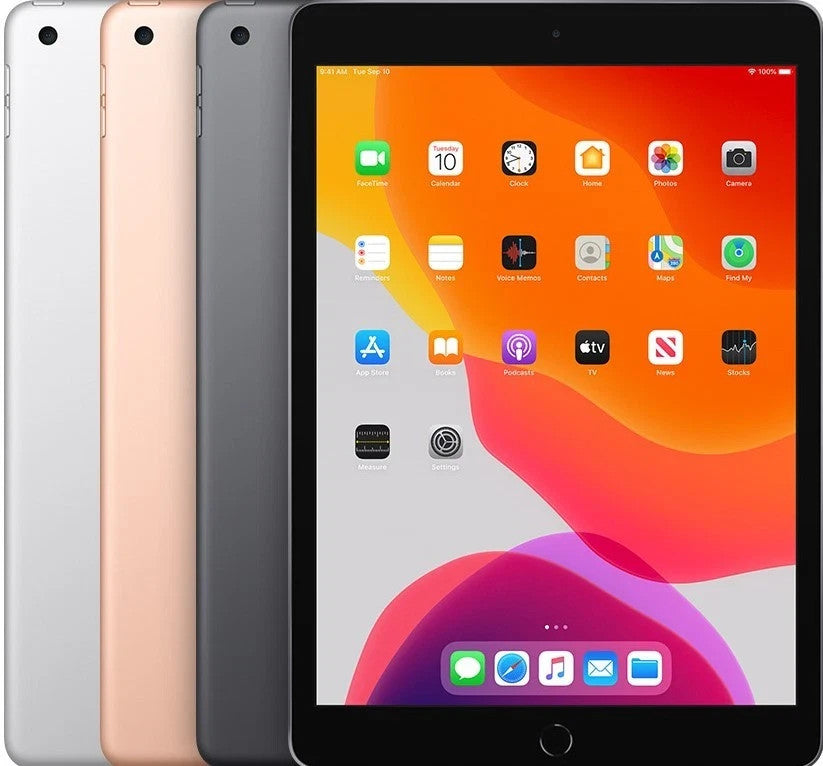 Apple iPad 7th Gen 32GB 128GB Gray Gold Silver WiFi Very Good - 1 Year Warranty!