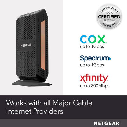 NETGEAR CM1100-100NAR Nighthawk DOCSIS 3.1 Cable Modem