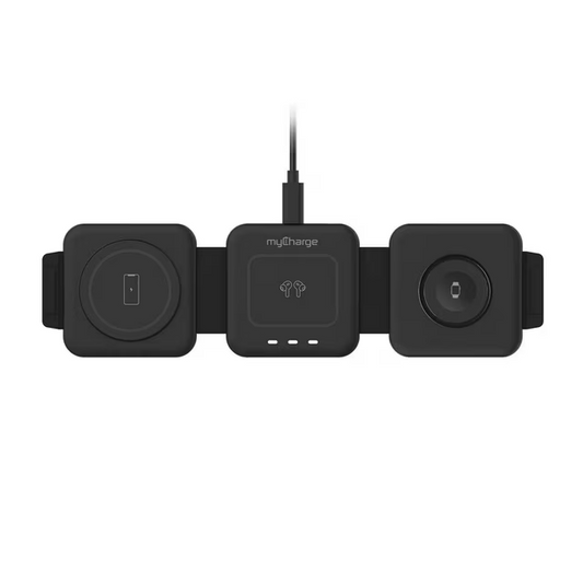 MyCharge 3-in-1 Wireless Charging Pad – iPhone, AirPods, Apple Watch – Foldable