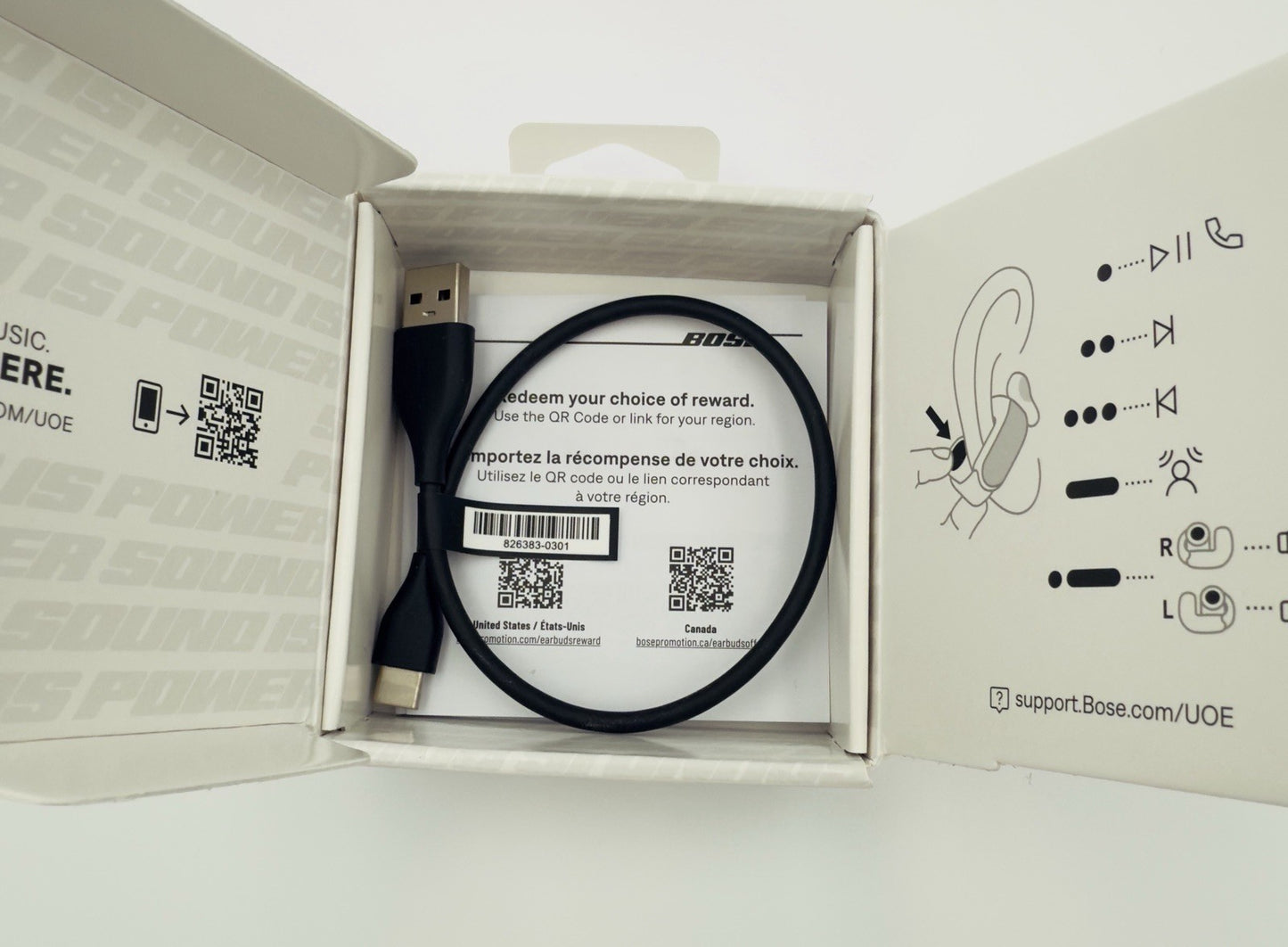 BOSE Ultra Open Earbuds - True Wireless Bluetooth - Black