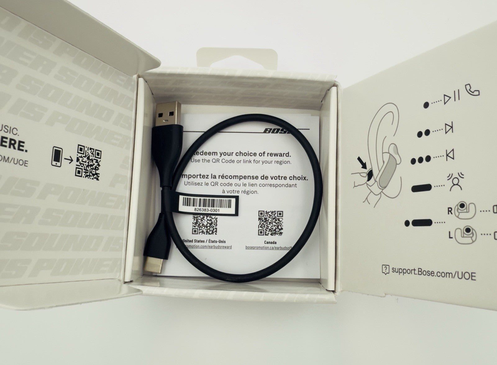 BOSE Ultra Open Earbuds - True Wireless Bluetooth - Black