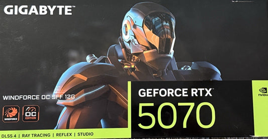 GIGABYTE RTX 5070 WINDFORCE OC SFF 12GB GDDR7 PCIe 5.0 DLSS 4 GPU HDMI DP WRTY