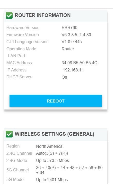 Netgear Orbi AX5400 Mesh Wi-Fi 6 – RBR760 + 2 Satellites | up to 7500 sq ft