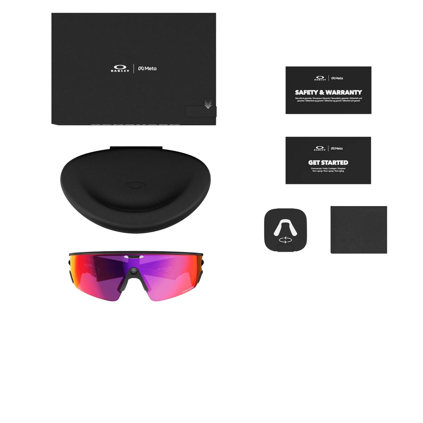 Oakley Meta Vanguard Prizm Road Lenses  Black Frame AI Glasses Sunglasses SEALED
