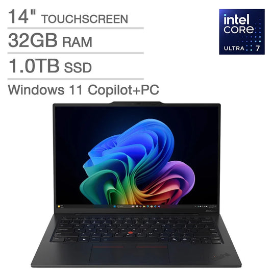 Lenovo Thinkpad X1 Carbon G13 14" Laptop Core Ultra 7 258V 32GB RAM 1TB SSD W11