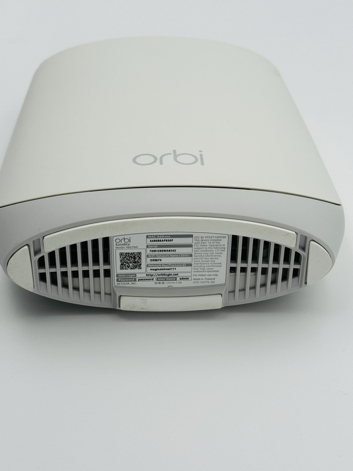 Netgear Orbi AX5400 Mesh Wi-Fi 6 – RBR760 + 2 Satellites | up to 7500 sq ft