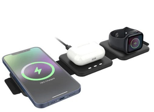 MyCharge 3-in-1 Wireless Charging Pad – iPhone, AirPods, Apple Watch – Foldable
