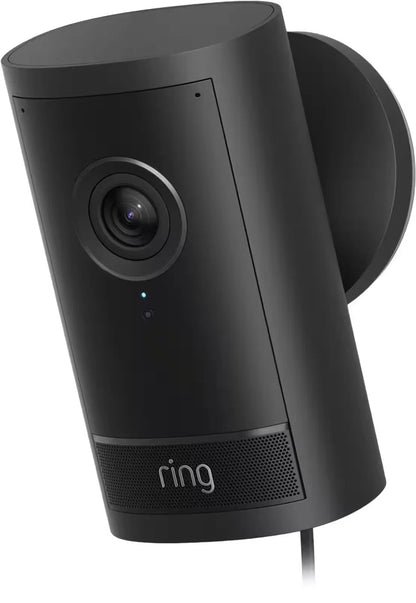 Ring Outdoor Cam Pro 4K Retinal Plug‑In Security Camera Wide Angle Black SEALED