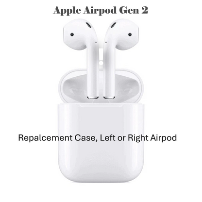 Genuine Apple AirPods Gen 2 – OEM Replacement Left, Right, or Case