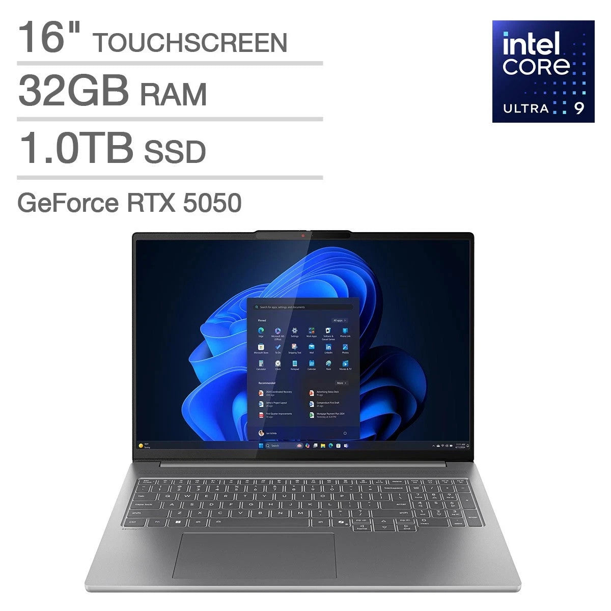 Lenovo IdeaPad Pro 5 16IAH10 16" 2.8K Touch Ultra 9 285H 32GB 1TB RTX 5050 W11H