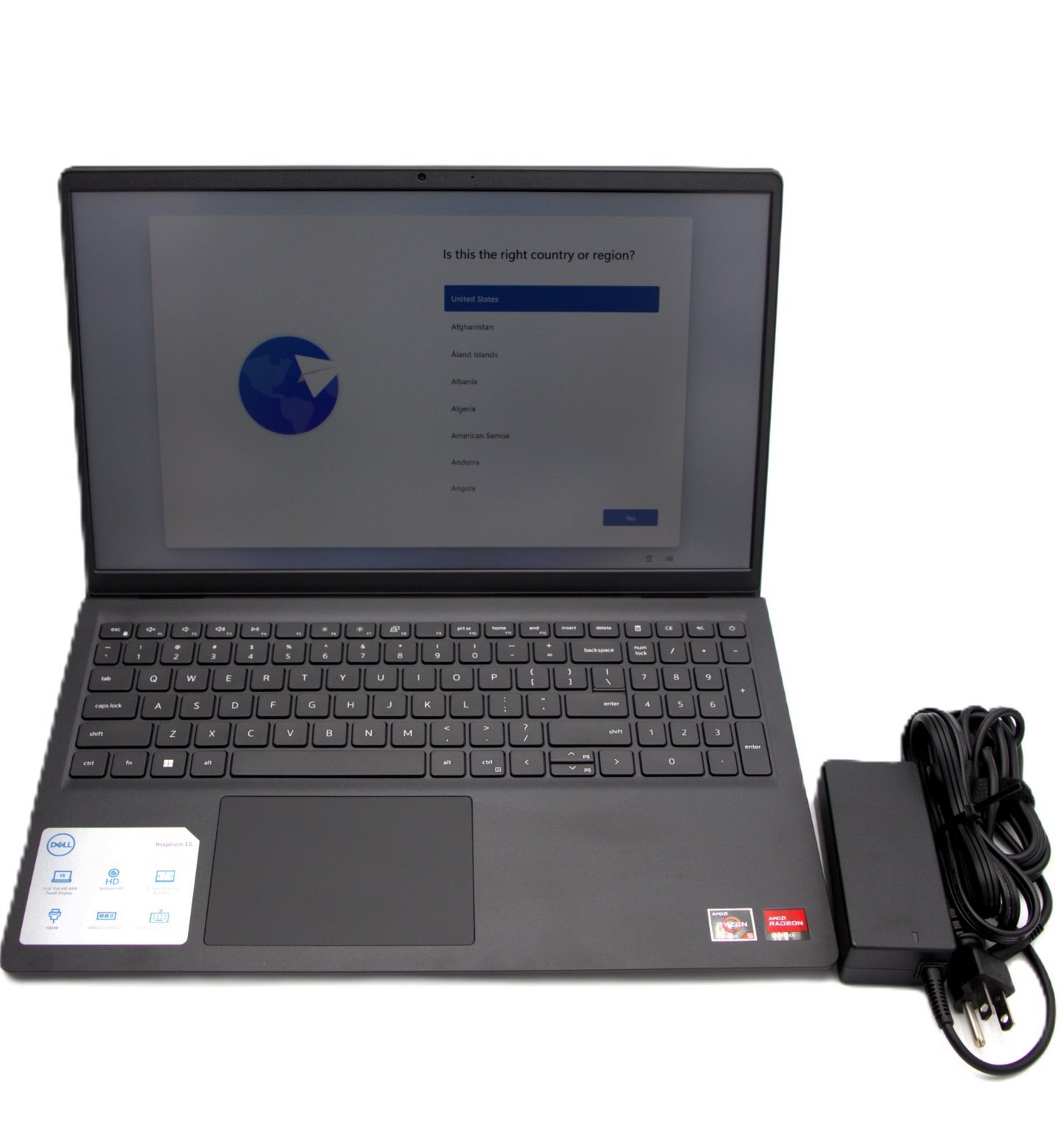 Dell Inspiron 15.6" Touchscreen Laptop – AMD Ryzen 5, 8GB RAM, 1TB SSD | Black