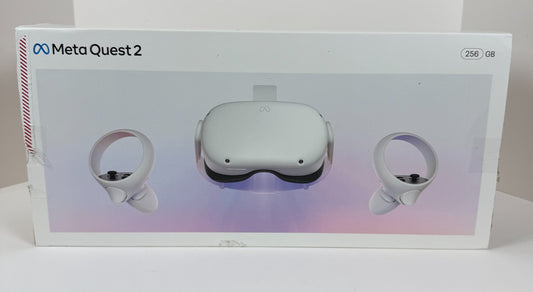 Meta Quest 2 VR Headset 256GB w/  Controllers, Charger – 1 yr Warranty
