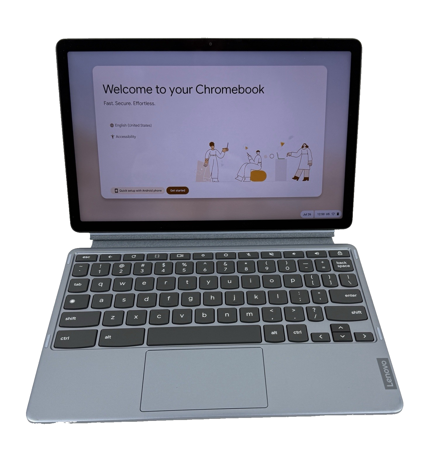Lenovo IdeaPad Duet 3 Chromebook 11" 2K Touch Snapdragon 128GB Misty Blue WTY