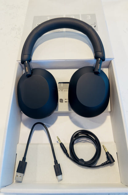 🔥 Sony WH-1000XM5/B Wireless Noise Canceling Over-Ear Headphones - w/Case